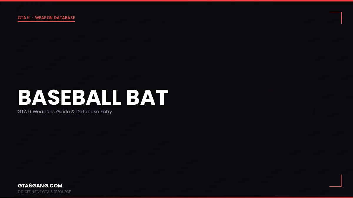 The Baseball Bat weapon in GTA 6