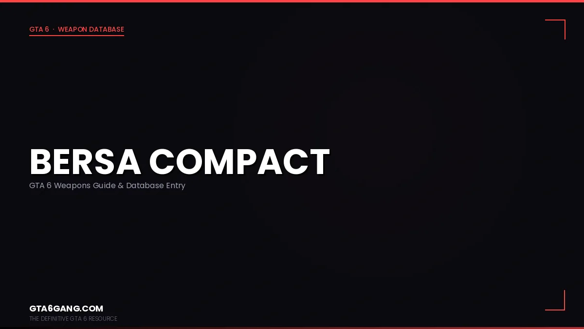 Bersa Compact weapon in GTA 6 on GTA6Gang.com