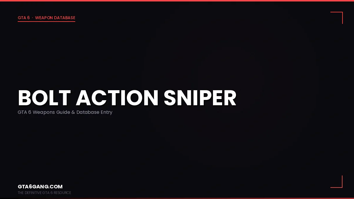 Bolt-Action Sniper weapon in GTA 6 on GTA6Gang.com