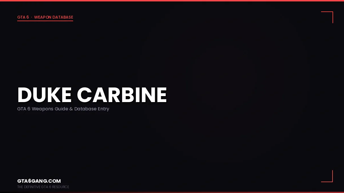 The Duke Carbine weapon in GTA 6