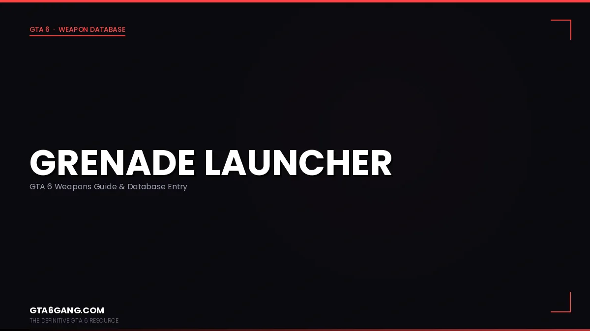The Grenade Launcher weapon in GTA 6