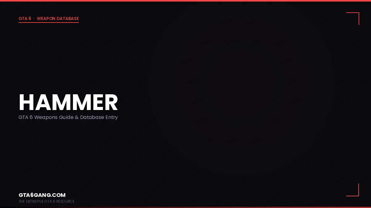The Hammer weapon in GTA 6