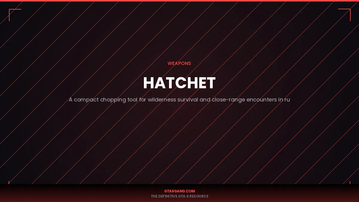 The Hatchet weapon in GTA 6