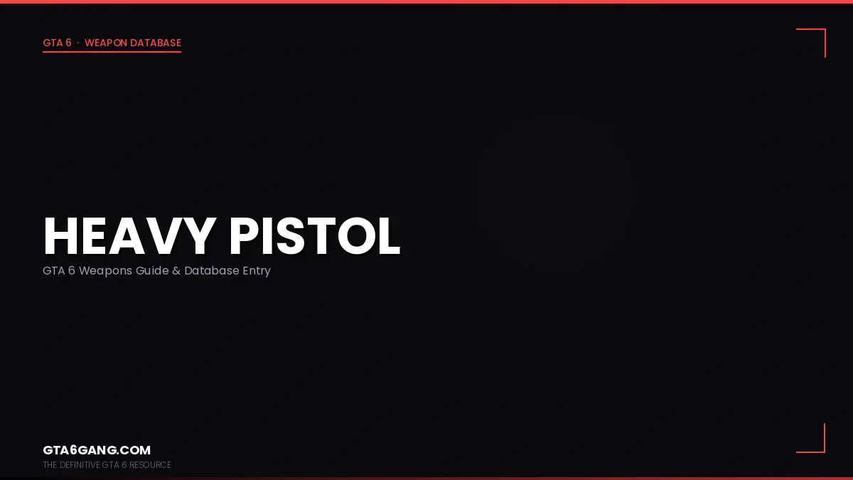 Heavy Pistol weapon in GTA 6 on GTA6Gang.com