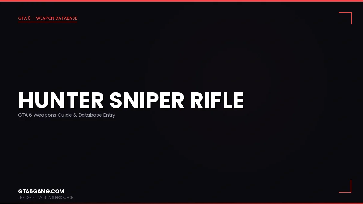 Hunter Sniper Rifle weapon in GTA 6 on GTA6Gang.com