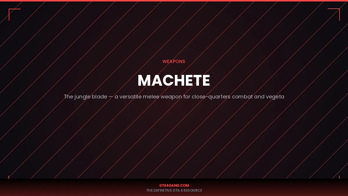 The Machete (Combat) weapon in GTA 6