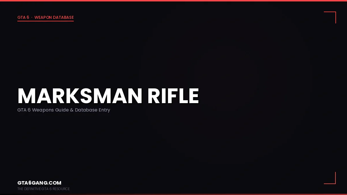 The Marksman Rifle weapon in GTA 6