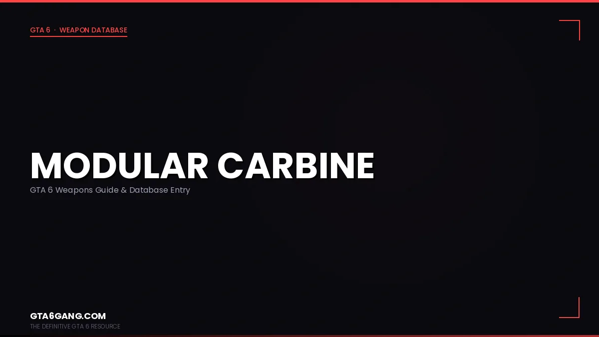 The Modular Carbine weapon in GTA 6