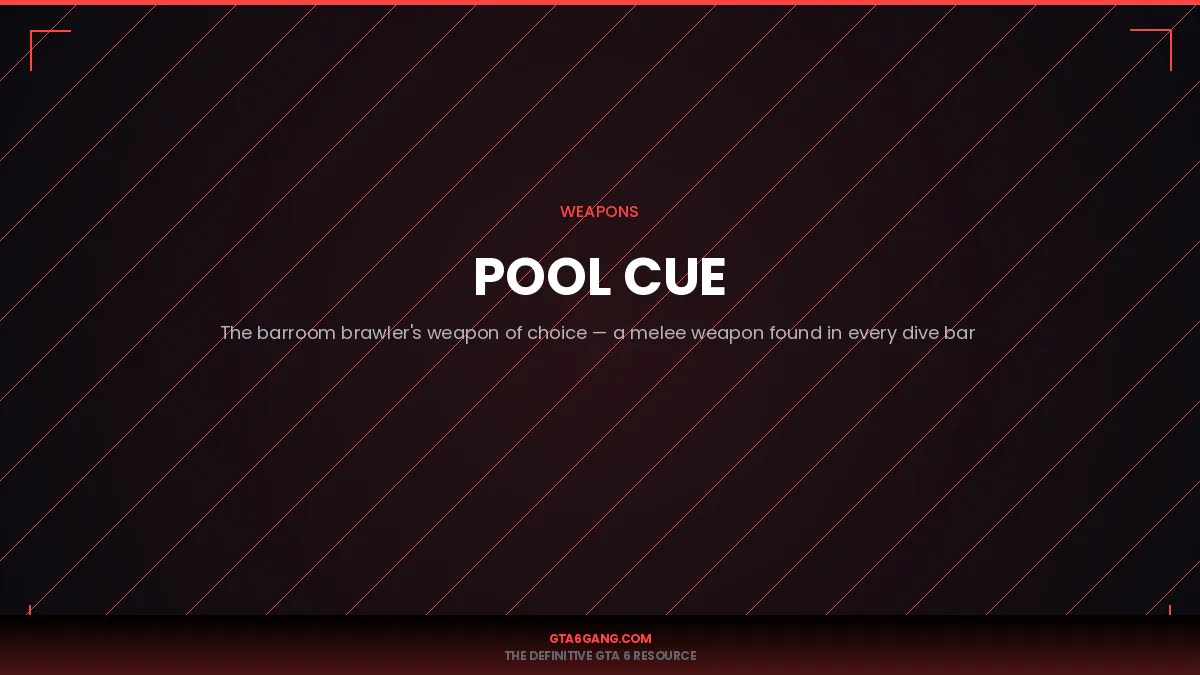 The Pool Cue weapon in GTA 6