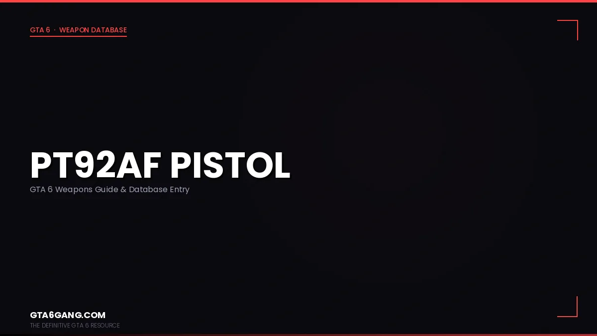 PT92AF Pistol weapon in GTA 6 on GTA6Gang.com