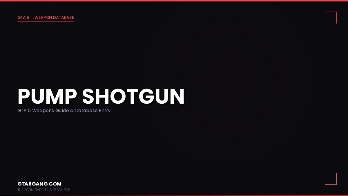 Pump Shotgun weapon in GTA 6 on GTA6Gang.com