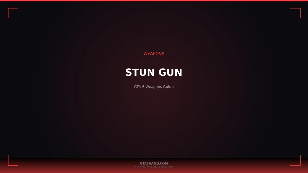 Stun Gun in GTA 6 — Weapons guide on GTA6Gang.com