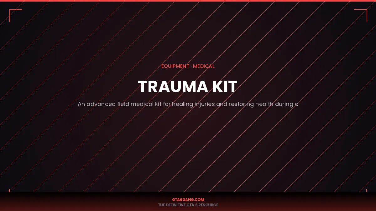 The Trauma Kit in GTA 6