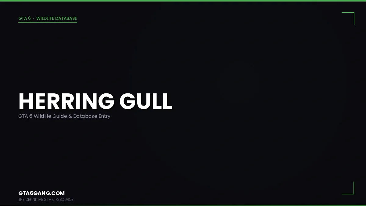 Herring Gull in its natural Leonida habitat in GTA 6