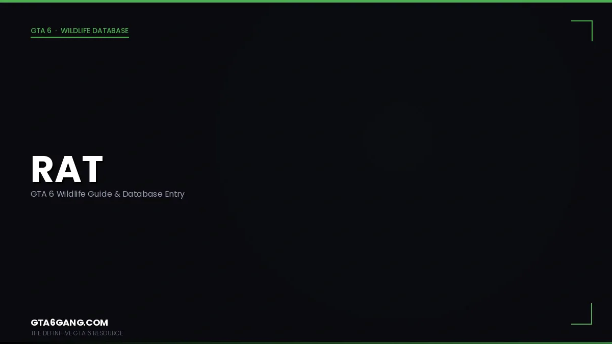 Rat in its natural Leonida habitat in GTA 6