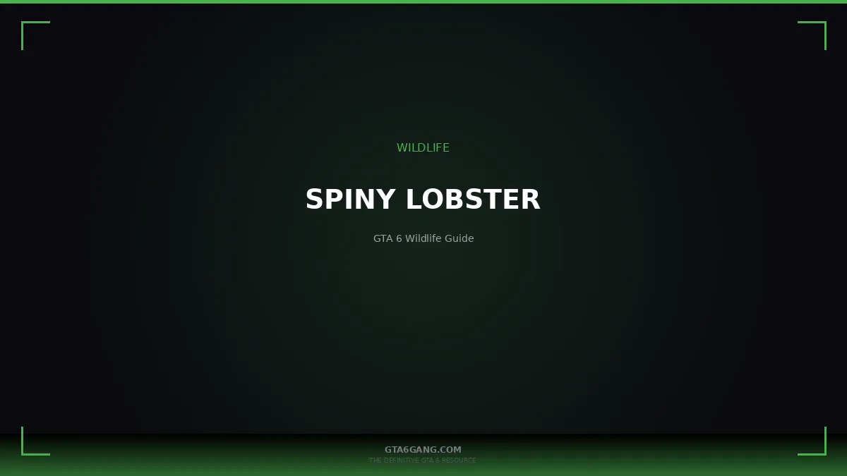 Spiny Lobster in GTA 6 — Wildlife guide on GTA6Gang.com