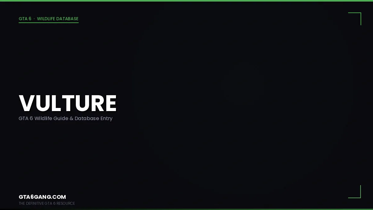 Vulture in its natural Leonida habitat in GTA 6